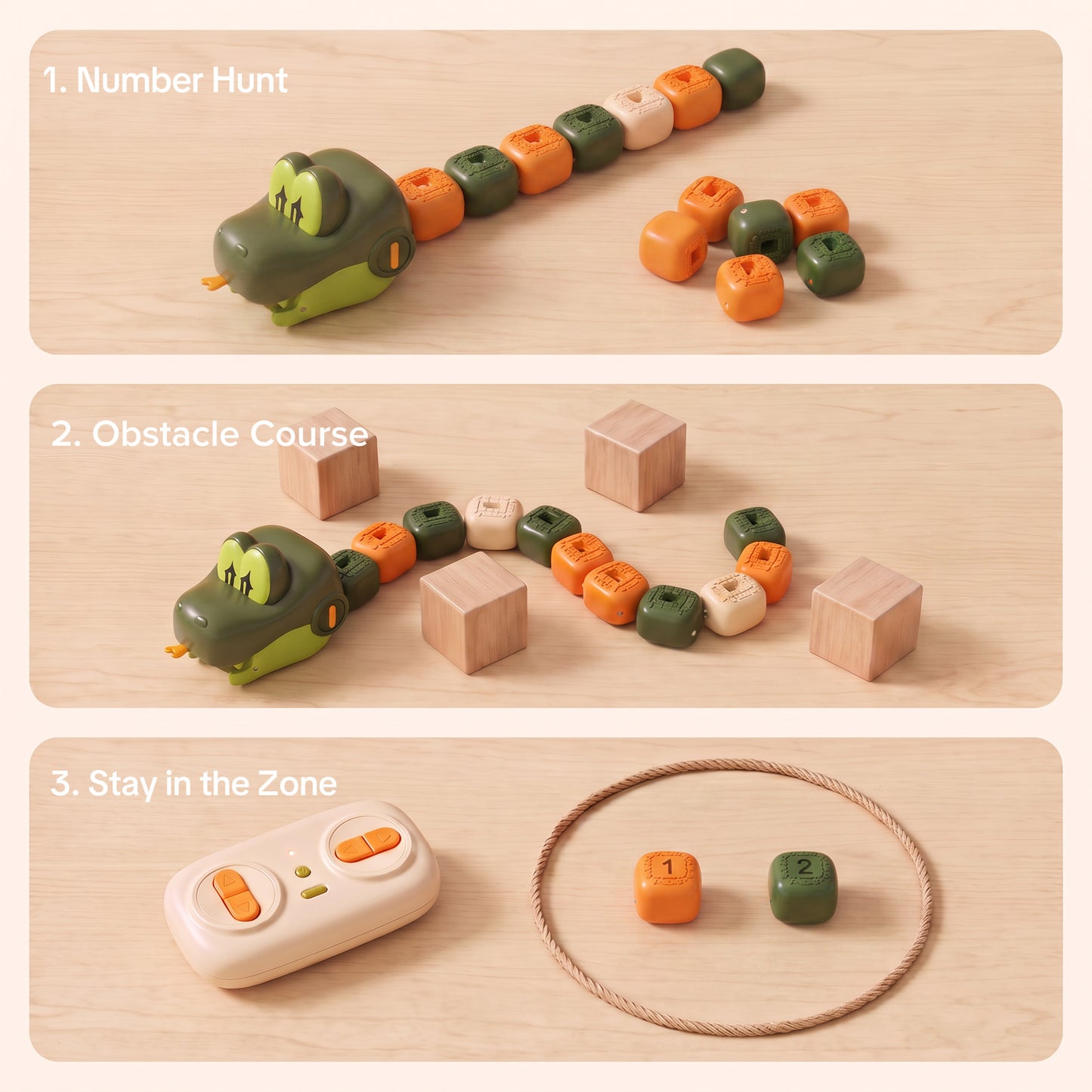Snake Rumble – RC Snake Bean Chase Game