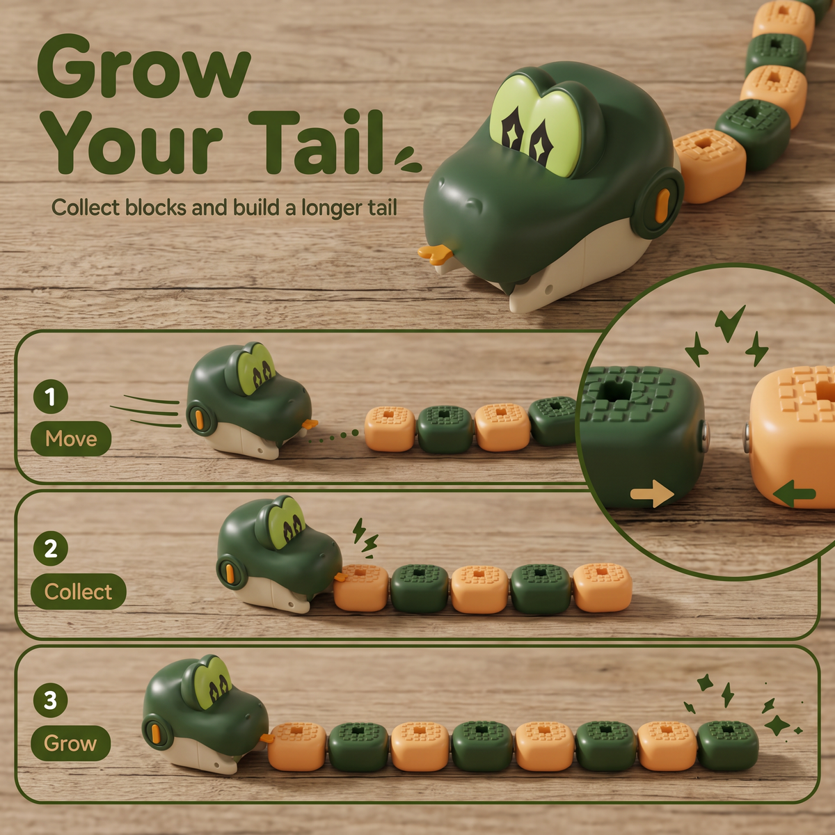 Snake Rumble – RC Snake Bean Chase Game